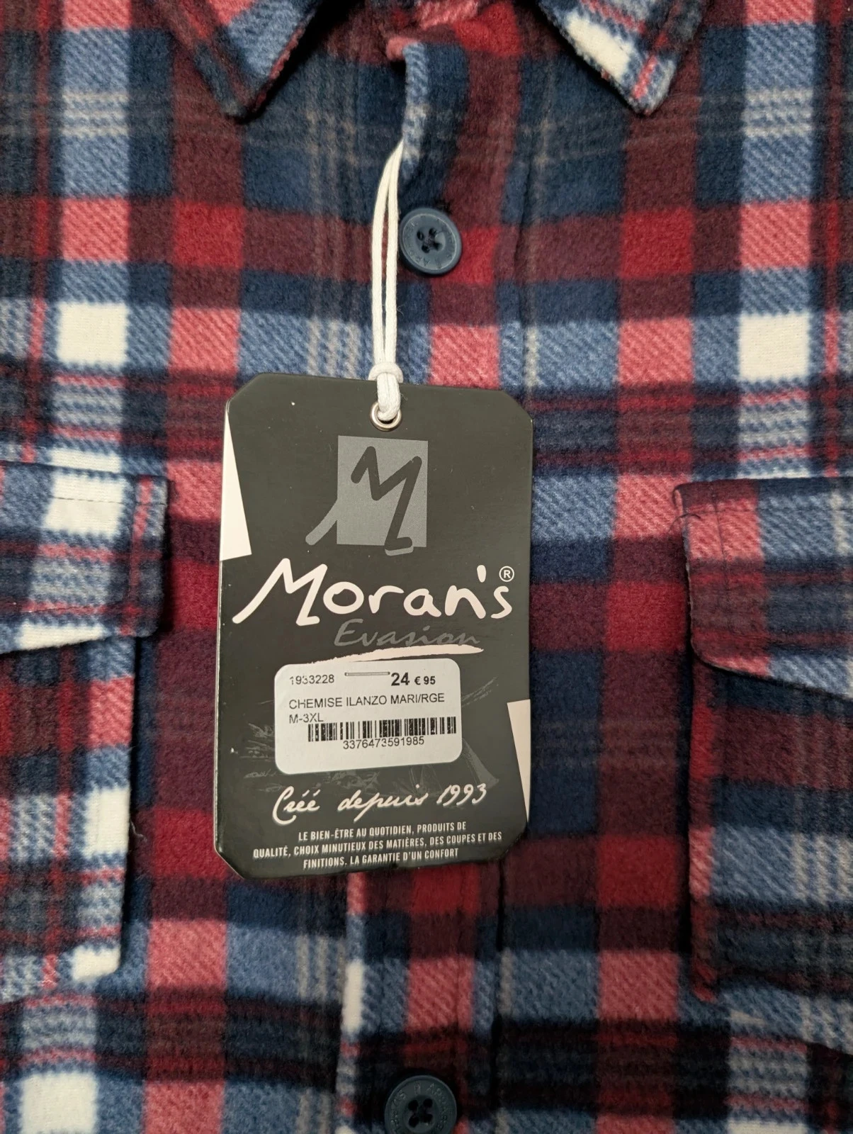 Sobrecasaco polar Morans para homem tamanho XL, novo – photo 2